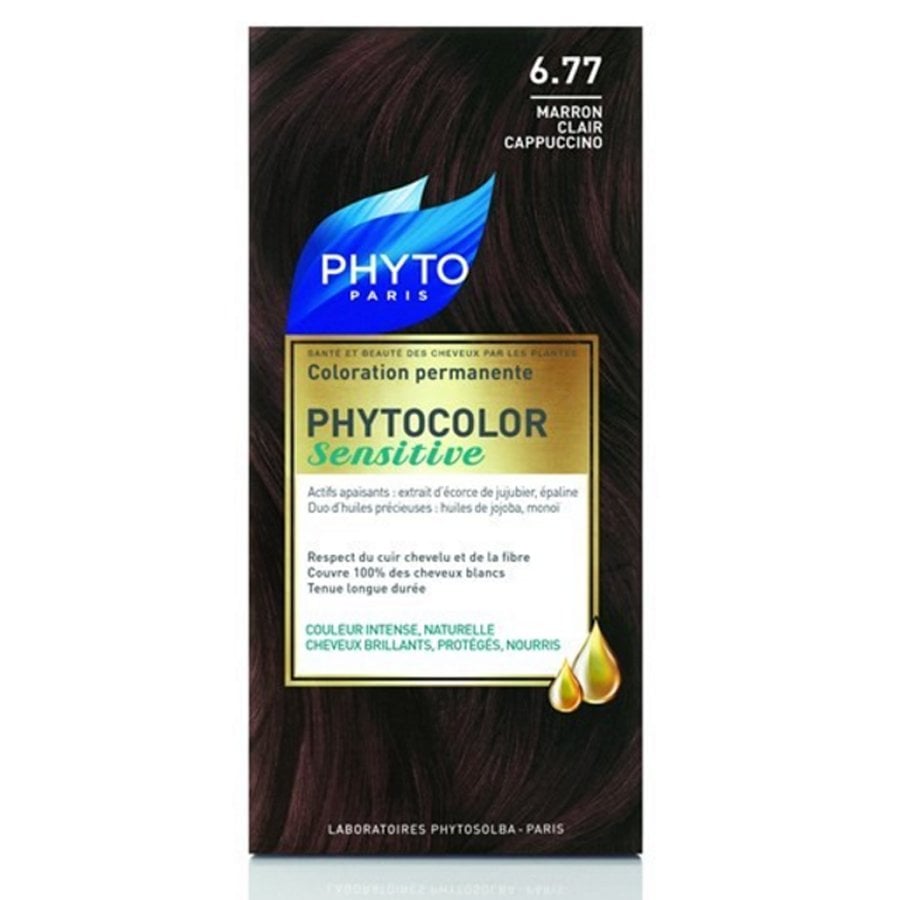 Phyto Color Sensitive Saç Boyası 6.77 Açık Capuccino Kestane