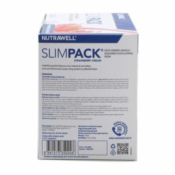 Nutrawell Slimpack Strawberry Cream (Çilek) 22 gr x 30 Şase