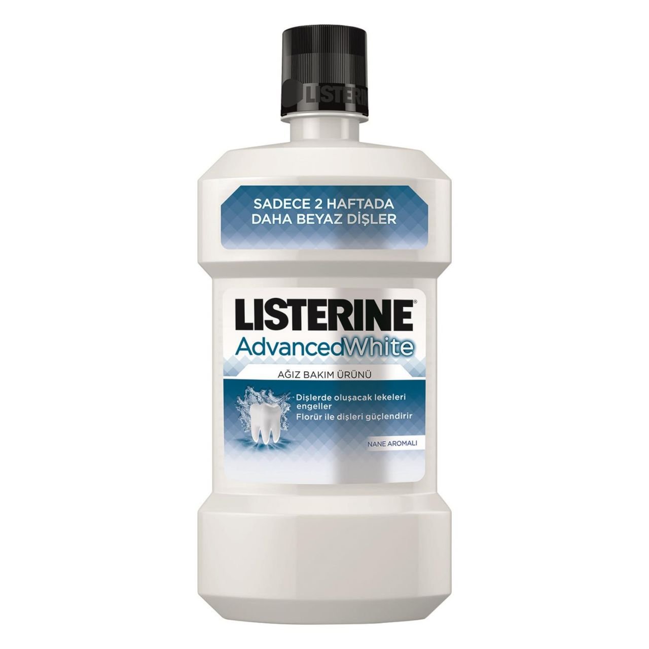 Listerine Advanced White Gelişmiş Beyazlık 500 ml Gargara (Nane Aromalı)