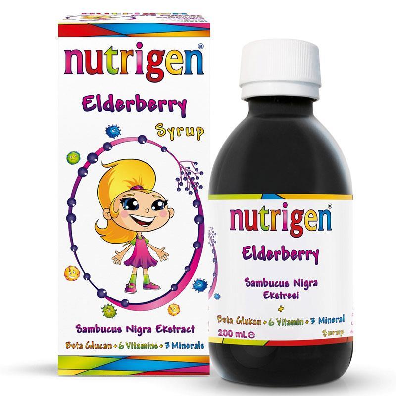 Nutrigen Elderberry Kara Mürver Beta Glukon 200 Ml Şurup