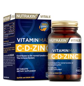 Nutraxin Vitamin Max C.D Z. Çinko 60 Tablet