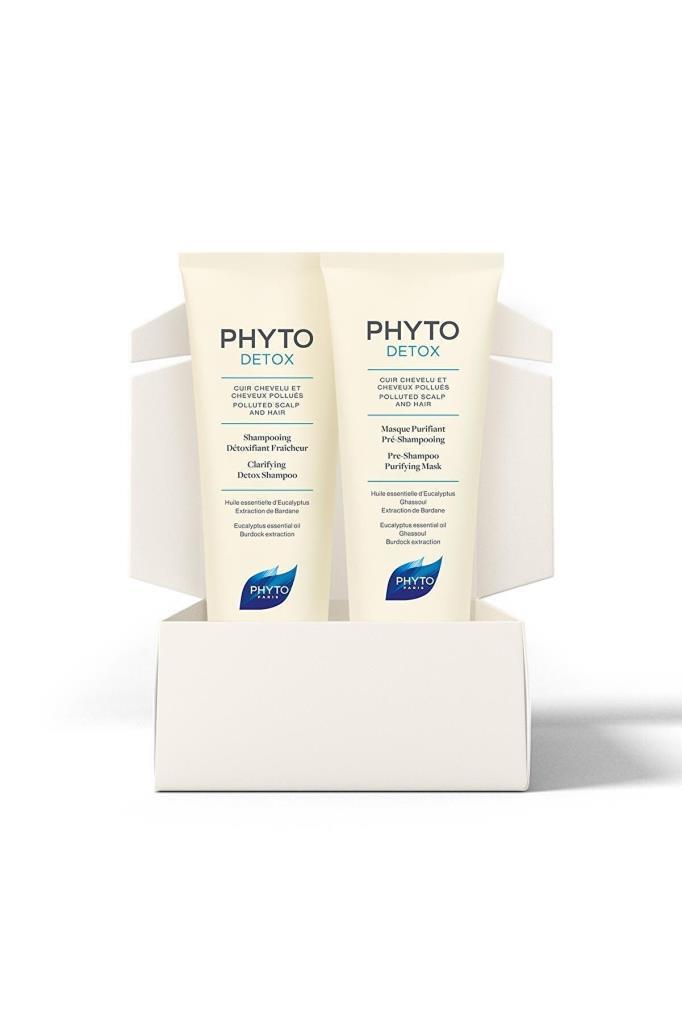 Phyto Detox Şampuan Öncesi Arındırıcı Maske ve Canlandırıcı Şampuan Saç Bakım Seti