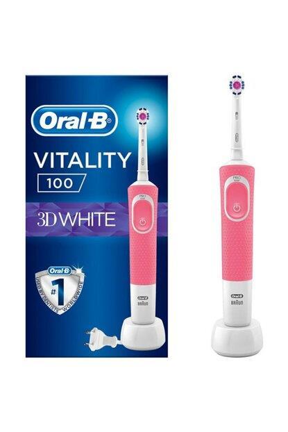 Oral-B D100 3D White Pembe Vitality Şarjlı Diş Fırçası