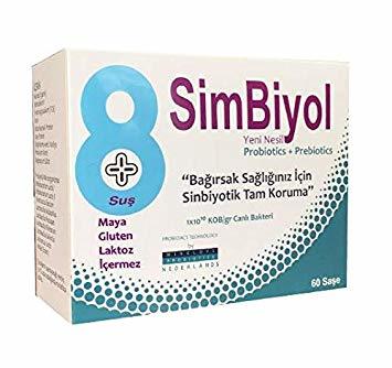 SimBiyol Probiyotik & Prebiyotik Suda Çözünür 60 Saşe