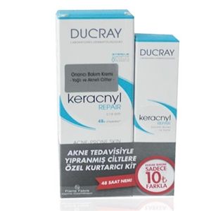 Ducray Keracnyl Repair Cream 50 ml  + Keracnyl Repair Lip Balm 15 ml