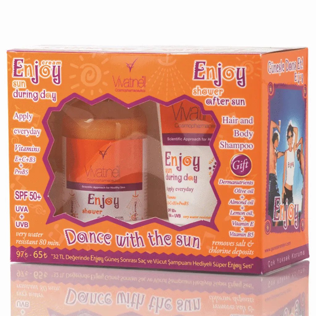 Enjoy Kofre 50SPF Güneş Kremi + Şampuan Hediyeli