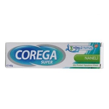 Corega Super 3 Yönlü Tutuş Naneli 40 gr Diş Protezi Yapıştırıcı