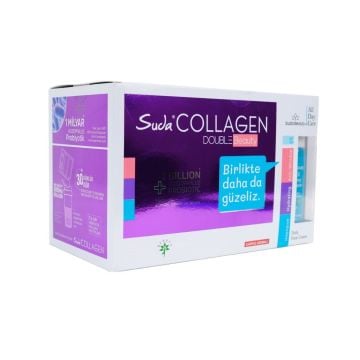 Suda Collagen Double Beauty (30 Şase Karpuz Kolajen & Suda Beauty All Day Care Yüz Kremi 50ml)