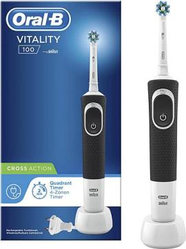 Oral-B Power Fırça D100 Box-Crossaction Siyah