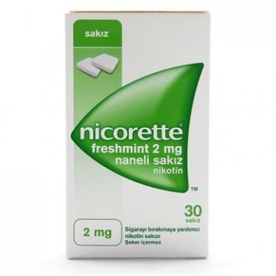 Nicorette Freshmint 2 mg Naneli 30 Sakız Nikotin