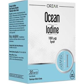 Orzax Ocean Iodine 150 mcg İyot Takviye Edici Gıda Damla 30 ml