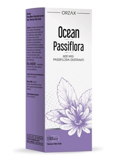 Orzax Ocean Passiflora Şurup Takviye Edici Gıda 150 ml