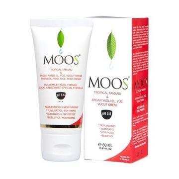 Moos Tamanu ve Argan Özlü El,Yüz,Vücut Kremi 60 ml