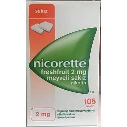 Nicorette Freshfruit 2mg Meyveli 105 Sakız