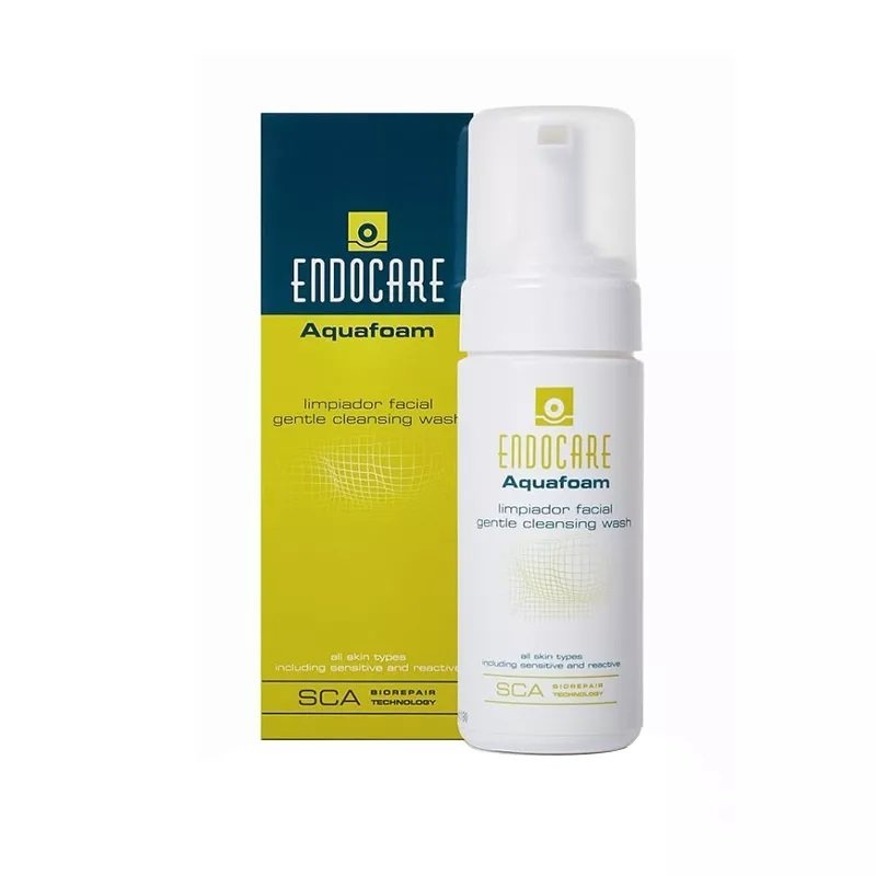 Endocare Aqua Foam Limpiador Gentle Facial Cleansing Wash 125 ml Yüz Köpük Cilt Temizleyici