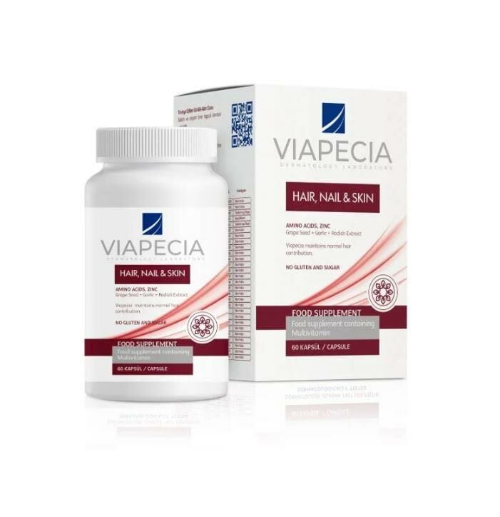 Viapecia Saç Tırnak Cilt Koruma 60 Kapsül Takviye Edici Gıda