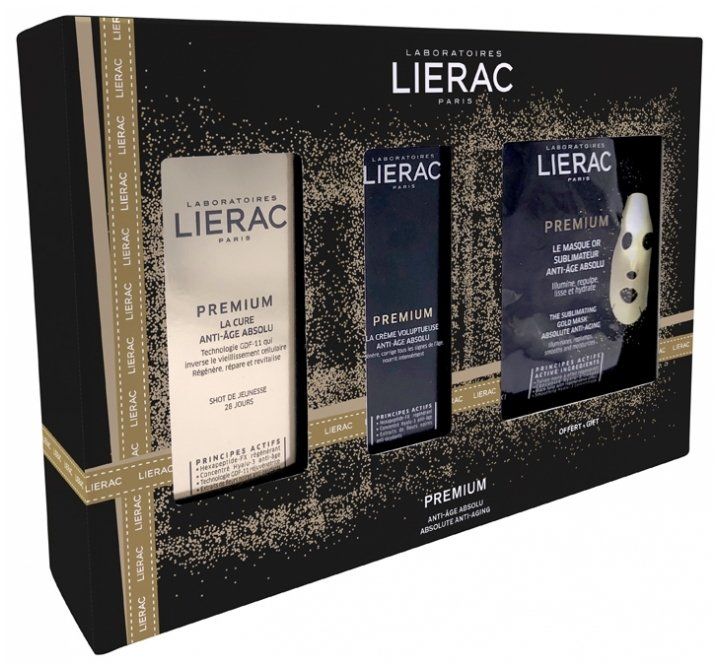 Lierac Premium La Cure 30 ml + Voluptuous Cream 30 ml + Gold Mask