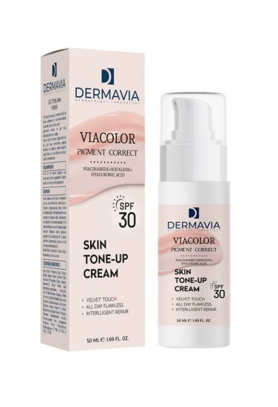 Dermavia Viacolor Pigment Correct SPF +30 Cilt Tonlama Kremi Gün Boyu Etkili