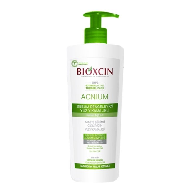 Bioxcin Acnium Yağlı Ciltler İçin Yıkama Jeli 500 ml
