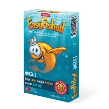 EasyFishoil Omega 3 Çiğnenebilir 30 Jel Tablet