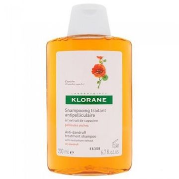 Klorane Capucine Latin Çiçeği Ekstresi İçeren Kuru Kepeğe Karşı Şampuan 200 ml