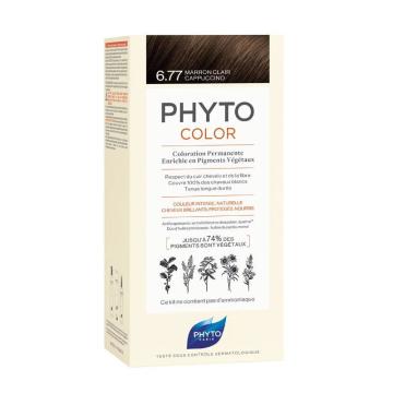 Phyto Color 6.77 Cappuccino Kahve Bitkisel Saç Boyası (YENİ AMBALAJ)
