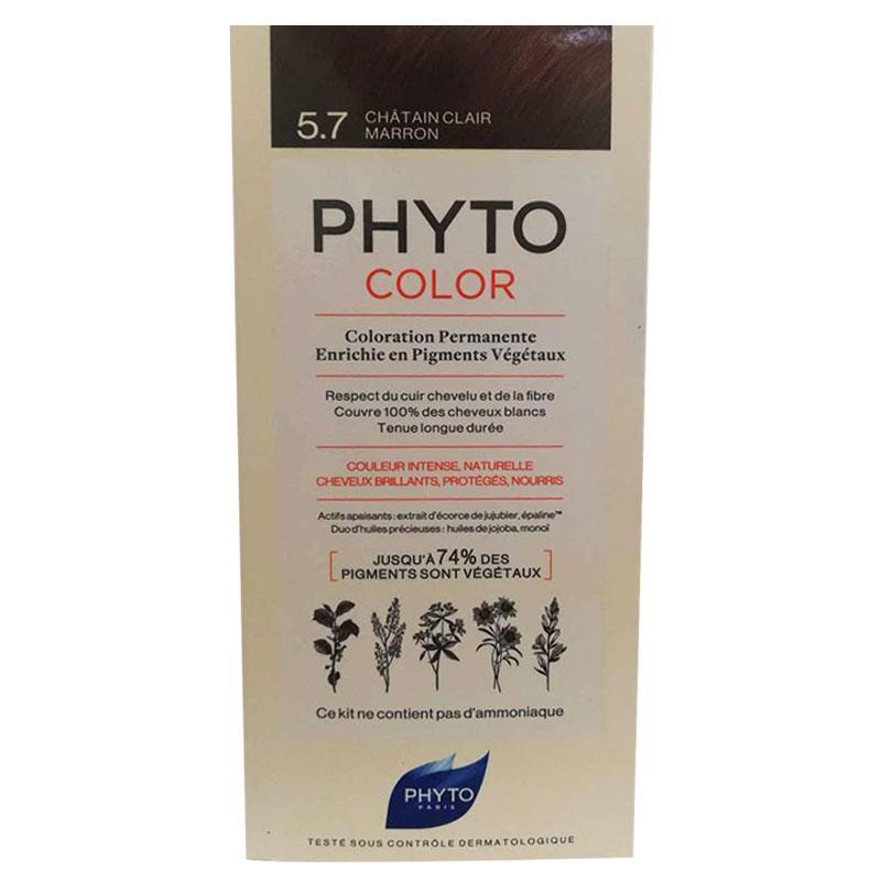 Phyto Color 5.7 Açık Kestane Bakır Bitkisel Saç Boyası (YENİ AMBALAJ)