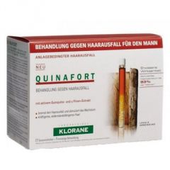Klorane Quinafort Homme Quinine - Kinin İçeren Erkek Saç Dökülmesine Karşı Bakım Losyonu Ampul 12 x 5 ml