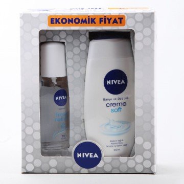 Nivea Fresh Sprey 75 ml + Nivea Creme Soft Banyo ve Duş Jeli 250 ml