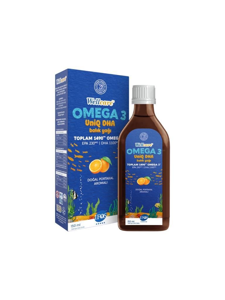 Wellcare Omega 3 Fish Oil Doğal Portakal Aromalı Balık Yağı 150 ml