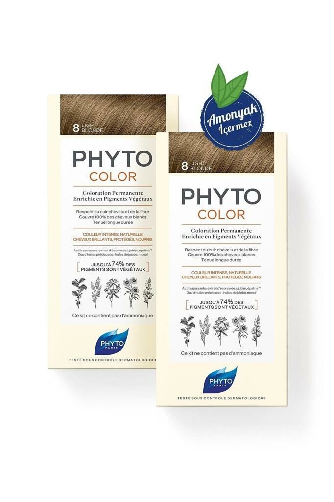 Phyto Color 8 Sarı Bitkisel Saç Boyası 2'li