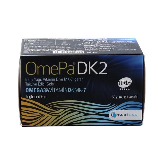 OMEPA DK2 - Vitamin D - Mena Q7 - 50 Yumuşak Kapsül