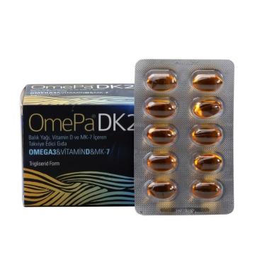 OMEPA DK2 - Vitamin D - Mena Q7 - 50 Yumuşak Kapsül