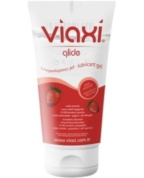 Viaxi_Glide Çilek Aromalı Kayganlaştırıcı Jel 100 Ml