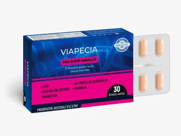 Viapecia Pro-5 HTP Complex 5-Hidroksitriptofan İçeren Takviye Edici Gıda 30 Bitkisel Kapsül
