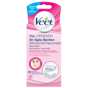 Veet Yüz Sir Ağda Bantları 20 Adet