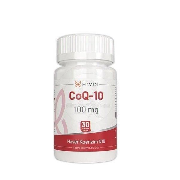 Haver Koenzim Q10 100 mg Takviye Edici Gıda 30 Yumuşak Kapsül