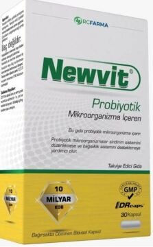 Newvit Probiyotik Takviye Edici Gıda DRcaps 30 Kapsül