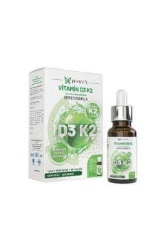 Haver Vitamin D3 K2 Sprey/Damla Takviye Edici Gıda 20 ml