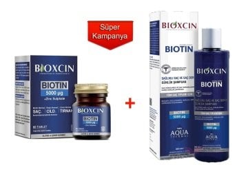 Bioxcin Biotin Tablet 5000 mg + Bioxcin Biotin Şampuan 300 ml