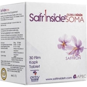 Safrinside Soma 30 mg Takviye Edici Gıda 30 Film Kaplı Tablet