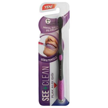 See Plus Clean Plak Karşıtı Işıklı Diş Fırçası Pembe