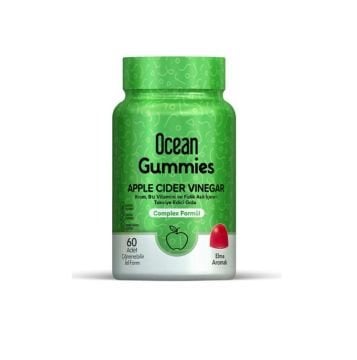 Ocean Gummies Apple Cider Vinegar 60 Çiğnenebilir Jel Form