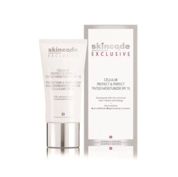 Skincode Exclusive Cellular Protect Perfect Renkli Nemlendirici Yüz Kremi SPF15 30 ml