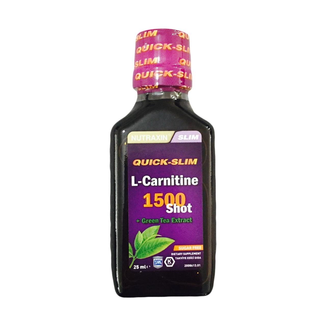 Nutraxin Quick-Slim L-Carnitine Shot 1500 mg Tekli 25 ml