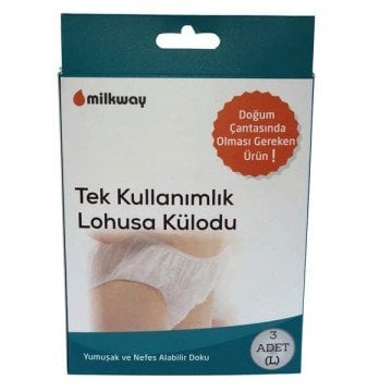 Milkway Tek Kullanımlık Lohusa Külodu 3 Adet L