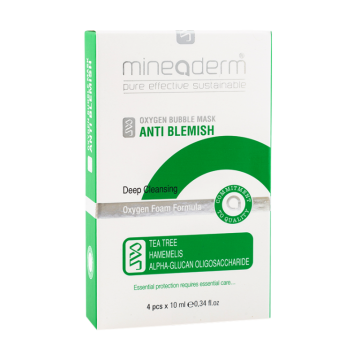 Mineaderm Oxygen Bubble Mask Anti Blemish 4x10 ml