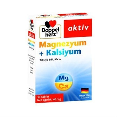 Doppelherz Aktiv Magnezyum + Kalsiyum 30 Tablet (SKT: 01/2020)
