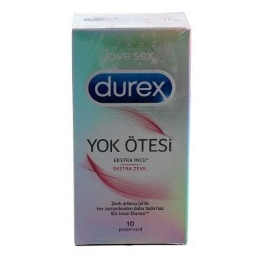 Durex Yok Ötesi Ekstra İnce Ekstra Zevk 10'lu Prezervatif