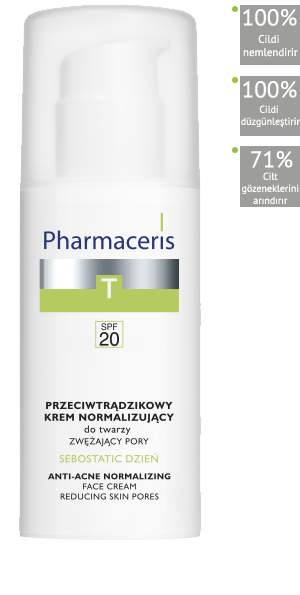 Pharmaceris Sebostatic Anti Acne Cream SPF 20 50 ml - Akne ve Parlama Karşıtı Dengeleyici Gündüz Yüz Kremi